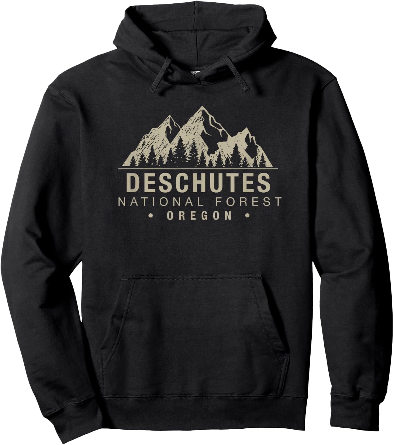 Deschutes National Forest Oregon Hoodie - Hoodie | Black