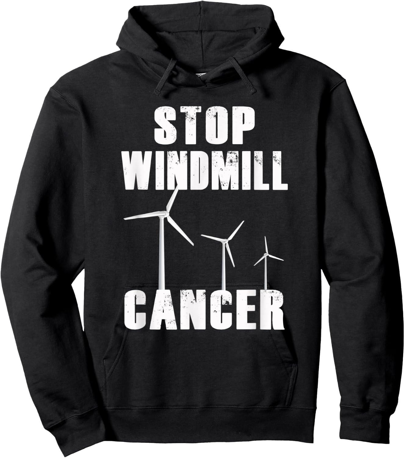 Stop Windmill Cancer awareness Hoodie - Hoodie | Black