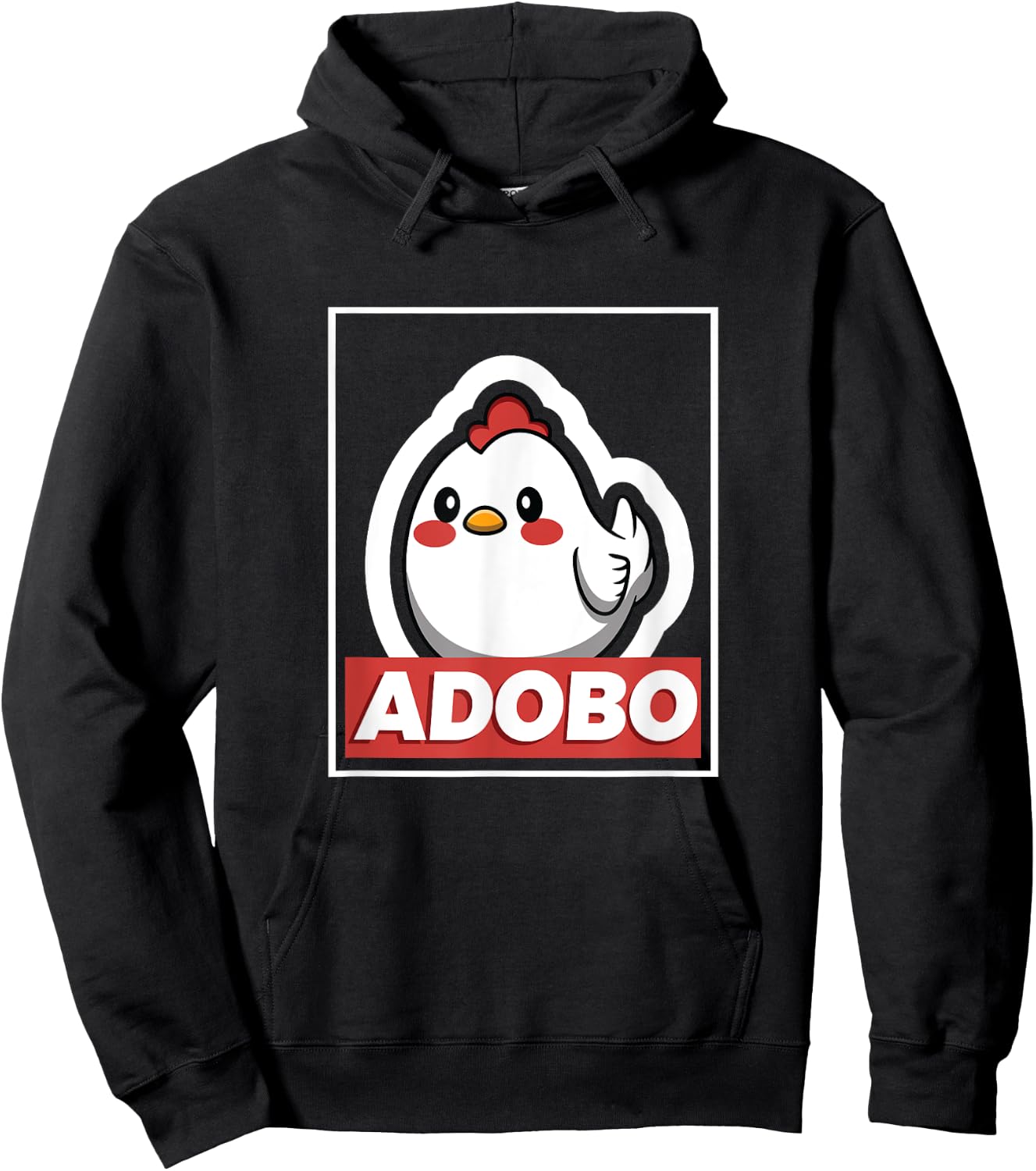 Adobo Chicken Kawaii Philippines Shirt Filipino Food Gift Hoodie - Hoodie | Black