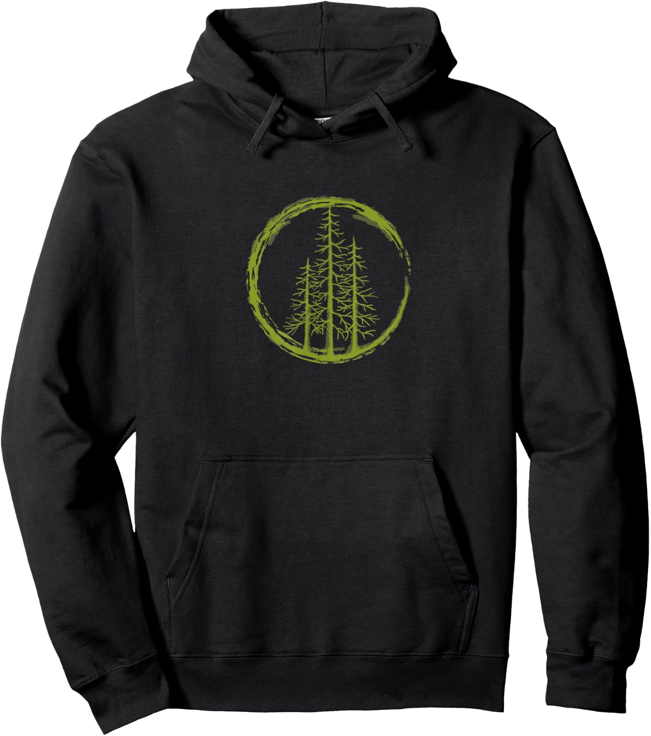 Pacific Northwest Evergreen Trees. Hoodie - Hoodie | Black