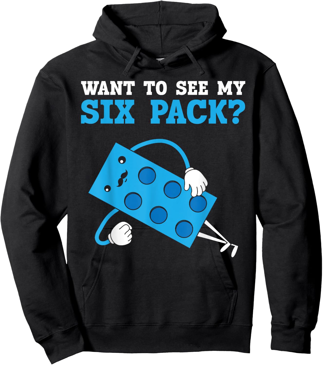 Want To See My Six Pack Bricks Lover Master Builder Hoodie - Hoodie | Black