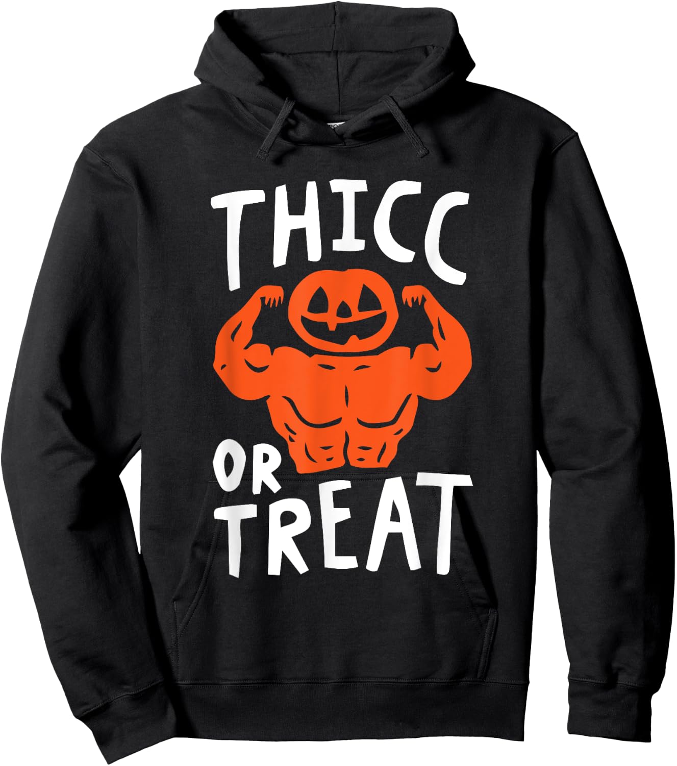 Trick Or Treat Pun Lazy Halloween Costume Workout Gym Lover Hoodie - Hoodie | Black