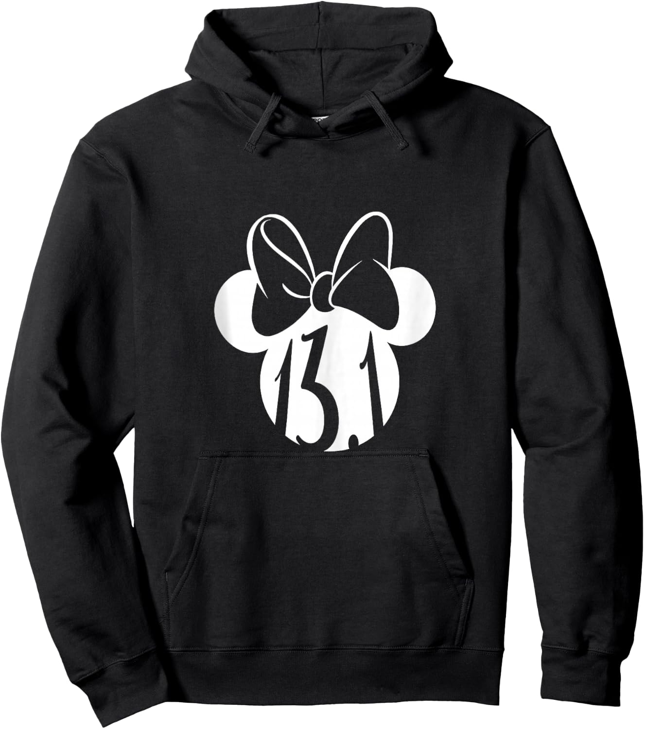 Disney Mickey and Friends Minnie Mouse Half Marathon 13.1 Hoodie - Hoodie | Black