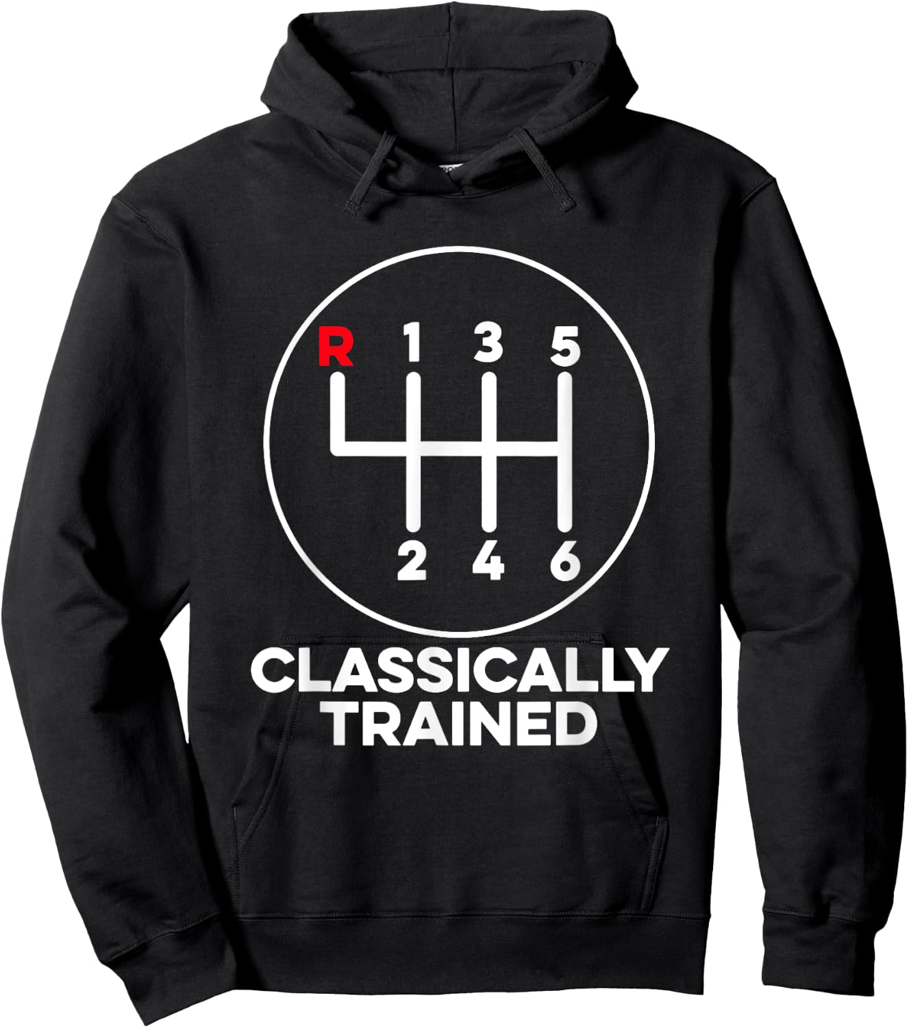 Classically Trained Mechanic Car Manual Transmission Stick Hoodie - Hoodie | Black
