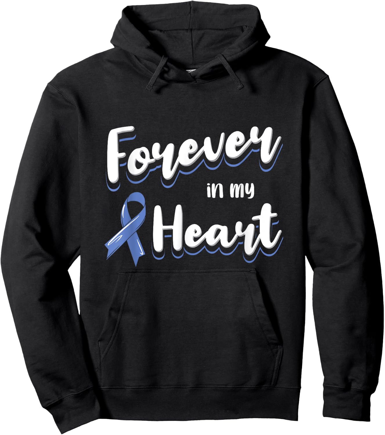 Esophageal Cancer Awareness Ribbon Loss Loving Remembrance Hoodie - Hoodie | Black