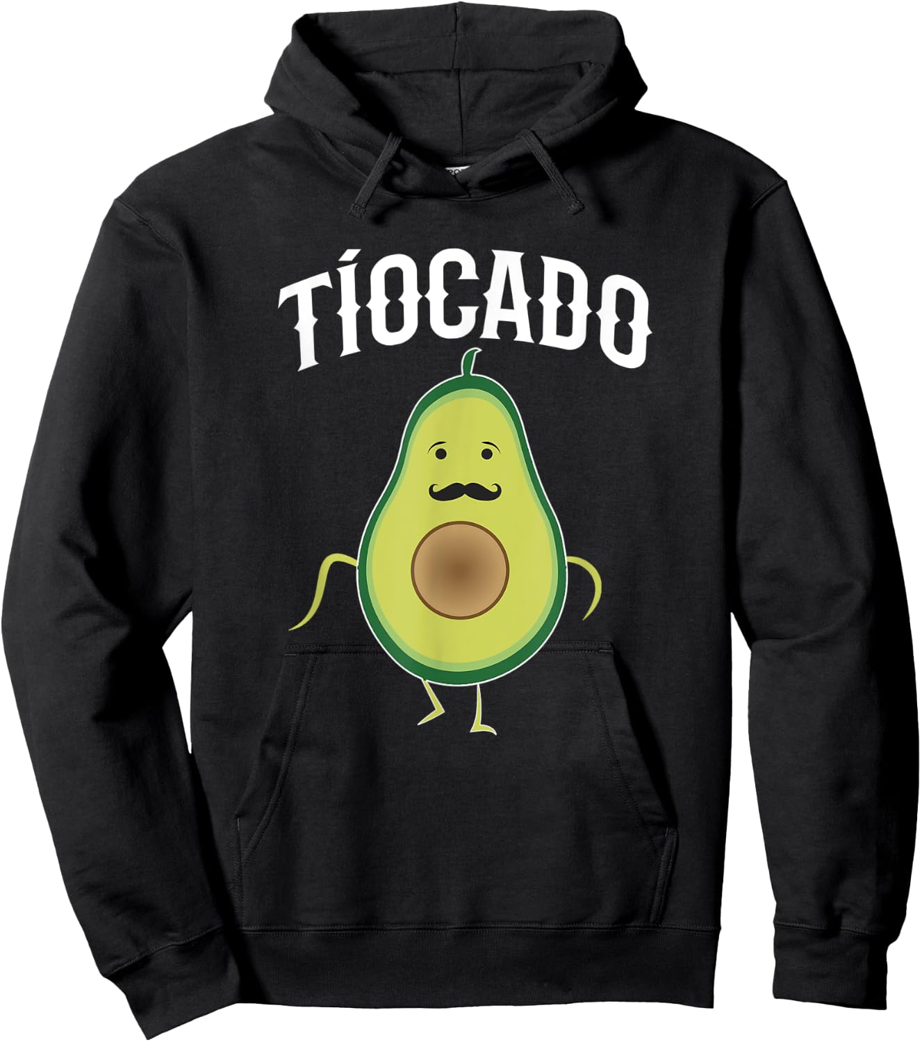 Tiocado Spanish Uncle Funny Avocado Hoodie - Hoodie | Black