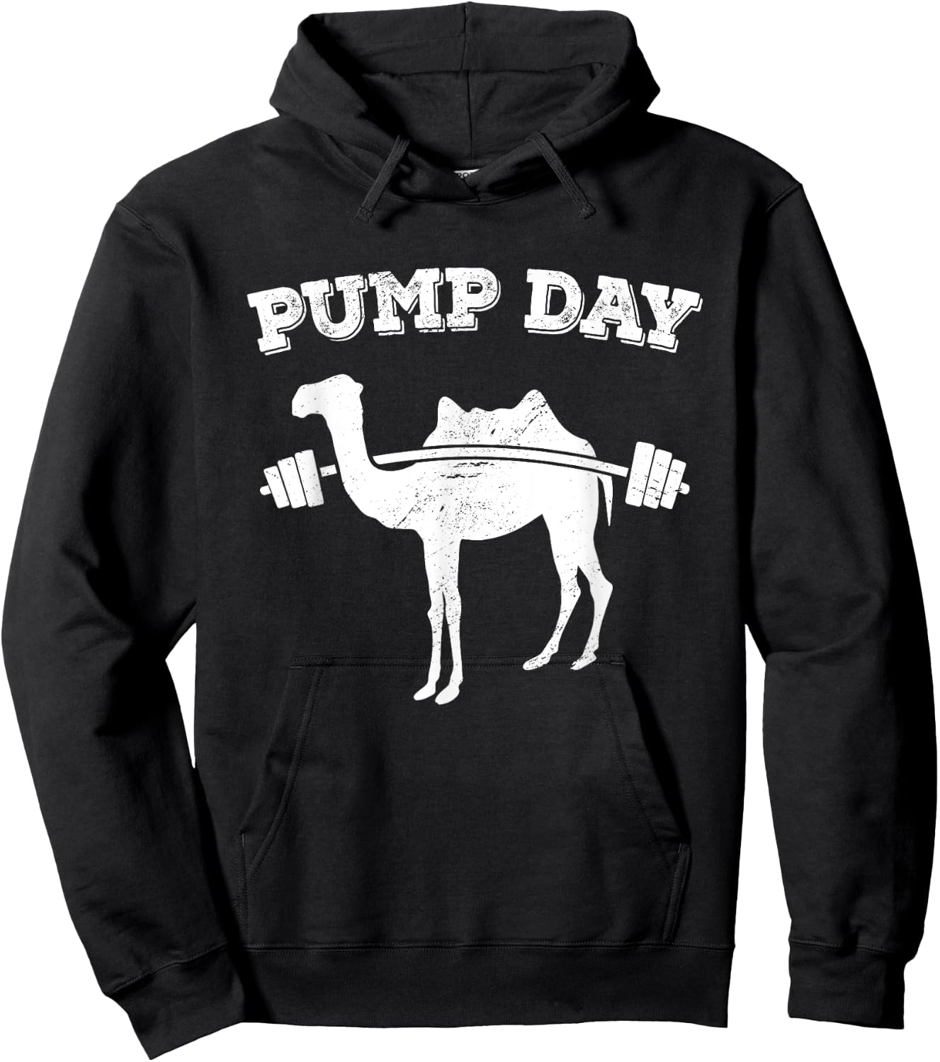 Pump Day Camel Funny Fitness Exercise Workout Gym Freak Hoodie - Hoodie | Black