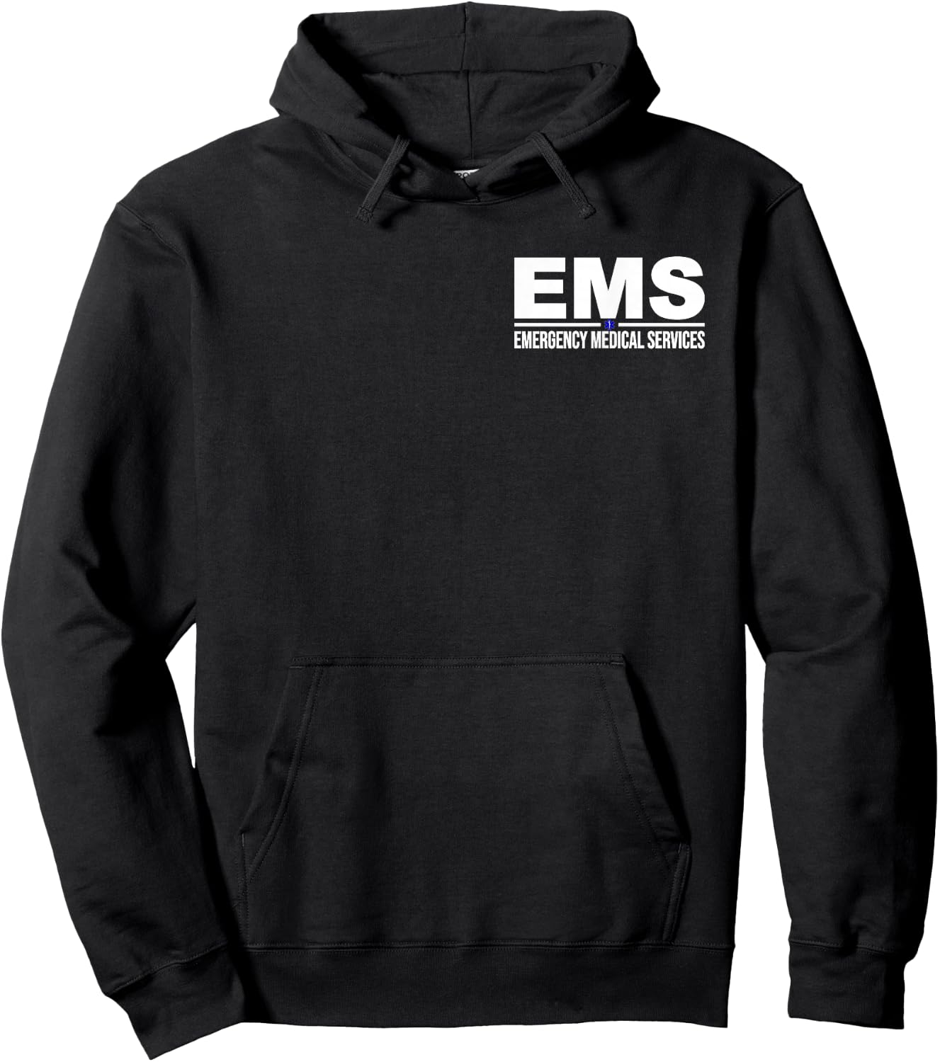 Ems Emergency Medical Services Paramedic Emt Star of Life Hoodie - Hoodie | Black