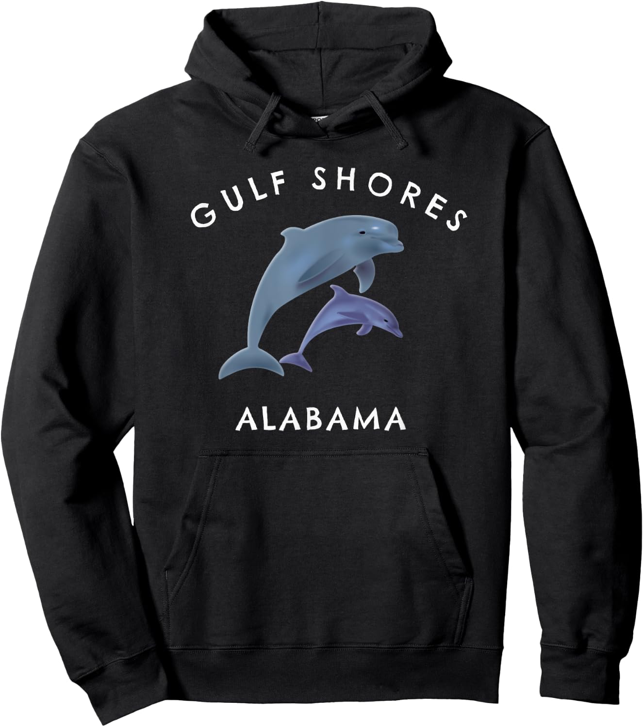Gulf Shores Alabama Dolphins Hoodie - Hoodie | Black