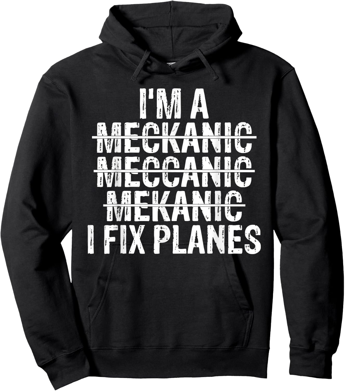 Airplane Mechanic Funny Plane Pilot Aircraft Technician Hoodie - Hoodie | Black