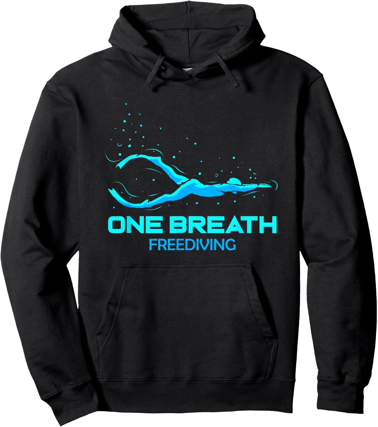 Freediver One Breath Diver Diving Freedive Scuba Diving Gift Hoodie - Hoodie | Black