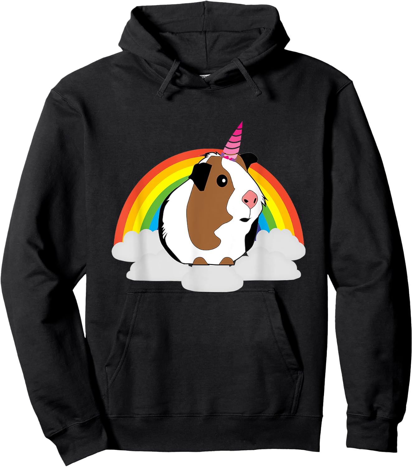 Guinea Pig Unicorn Shirt | Cute Guinea Pig Hoodie - Hoodie | Black