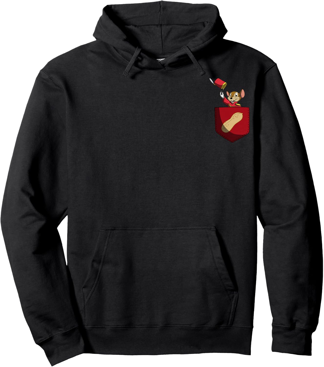 Disney Dumbo Timothy Q. Mouse Peanut Pocket Hoodie - Hoodie | Black