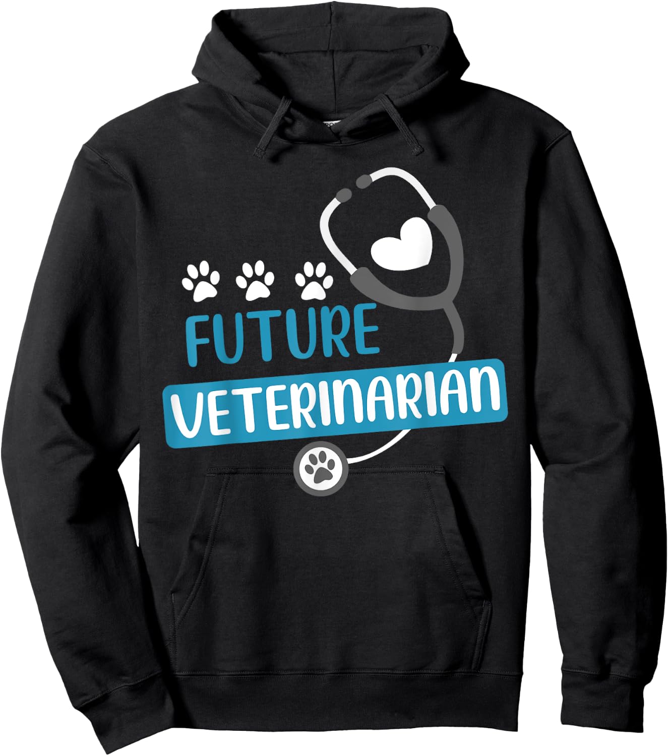 Future Veterinarian Gift Vet Costume Kit Men Women Kids Vet Hoodie - Hoodie | Black