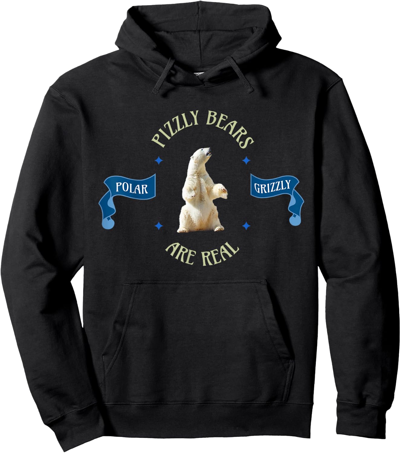 Pizzly Bears Are More Real Than Unicorns Hoodie - Hoodie | Black