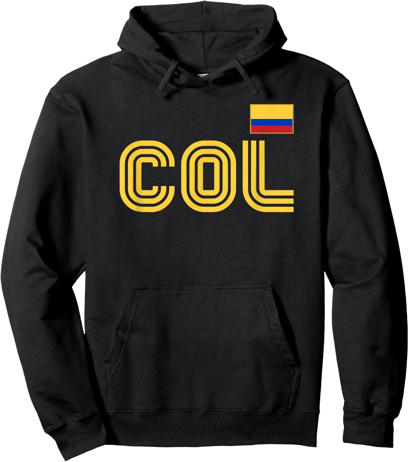 Colombia Flag Retro International Country Colombian Pride Hoodie - Hoodie | Black