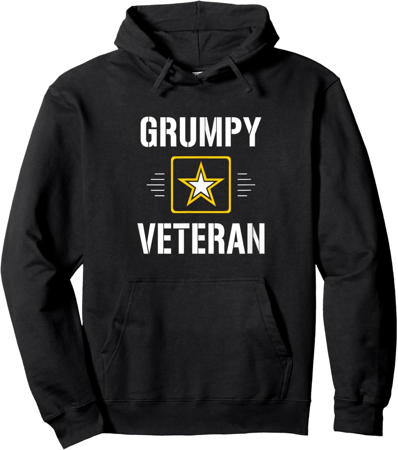 Grumpy Veteran Hoodie - Hoodie | Black