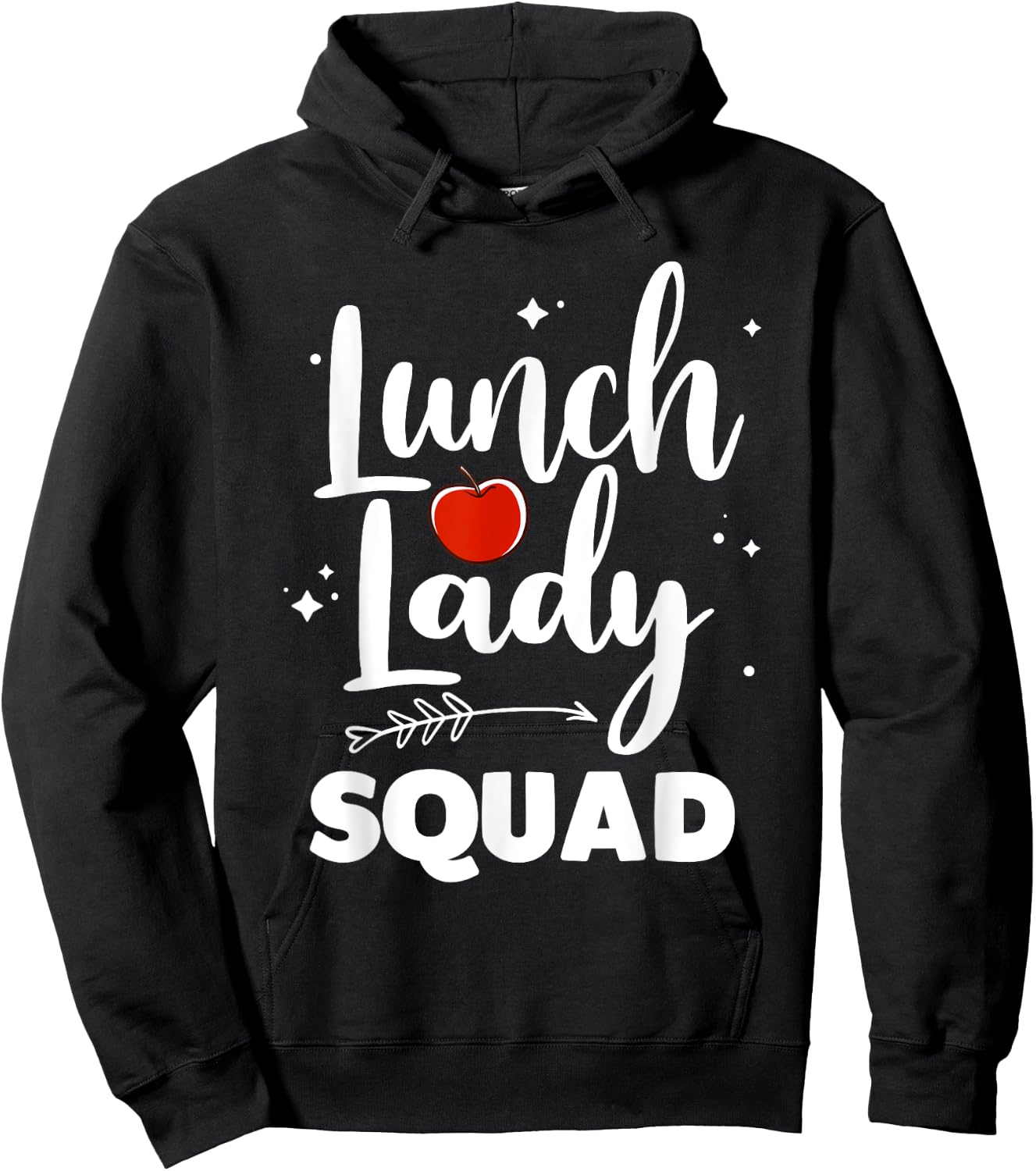 Cute Lunch Lady Art Women Girl Lunch Cafeteria Monitor Lover Hoodie - Hoodie | Black