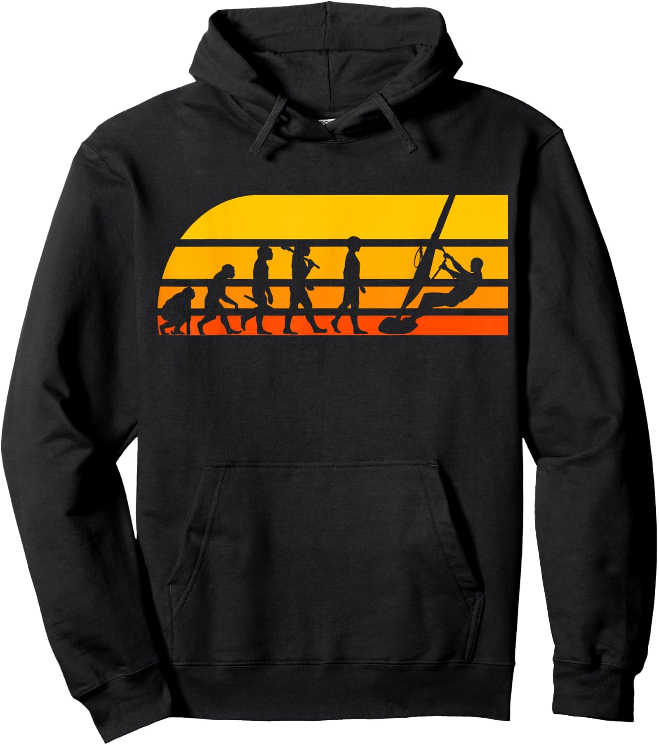 Windsurfing Windsurfer Windsurf Gift Hoodie - Hoodie | Black