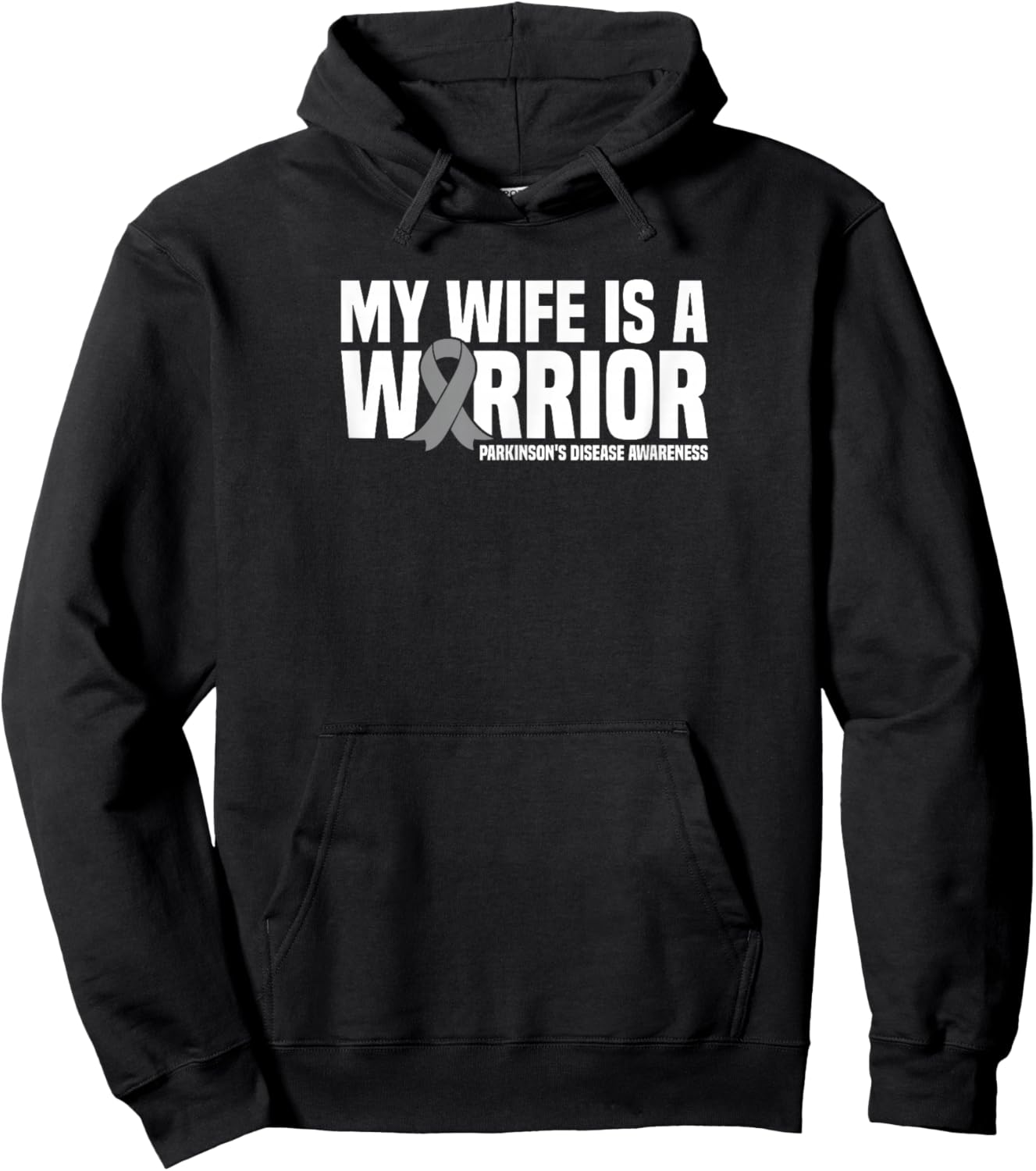 My Wife is a Warrior Parkinson's Disease Awareness Hoodie - Hoodie | Black