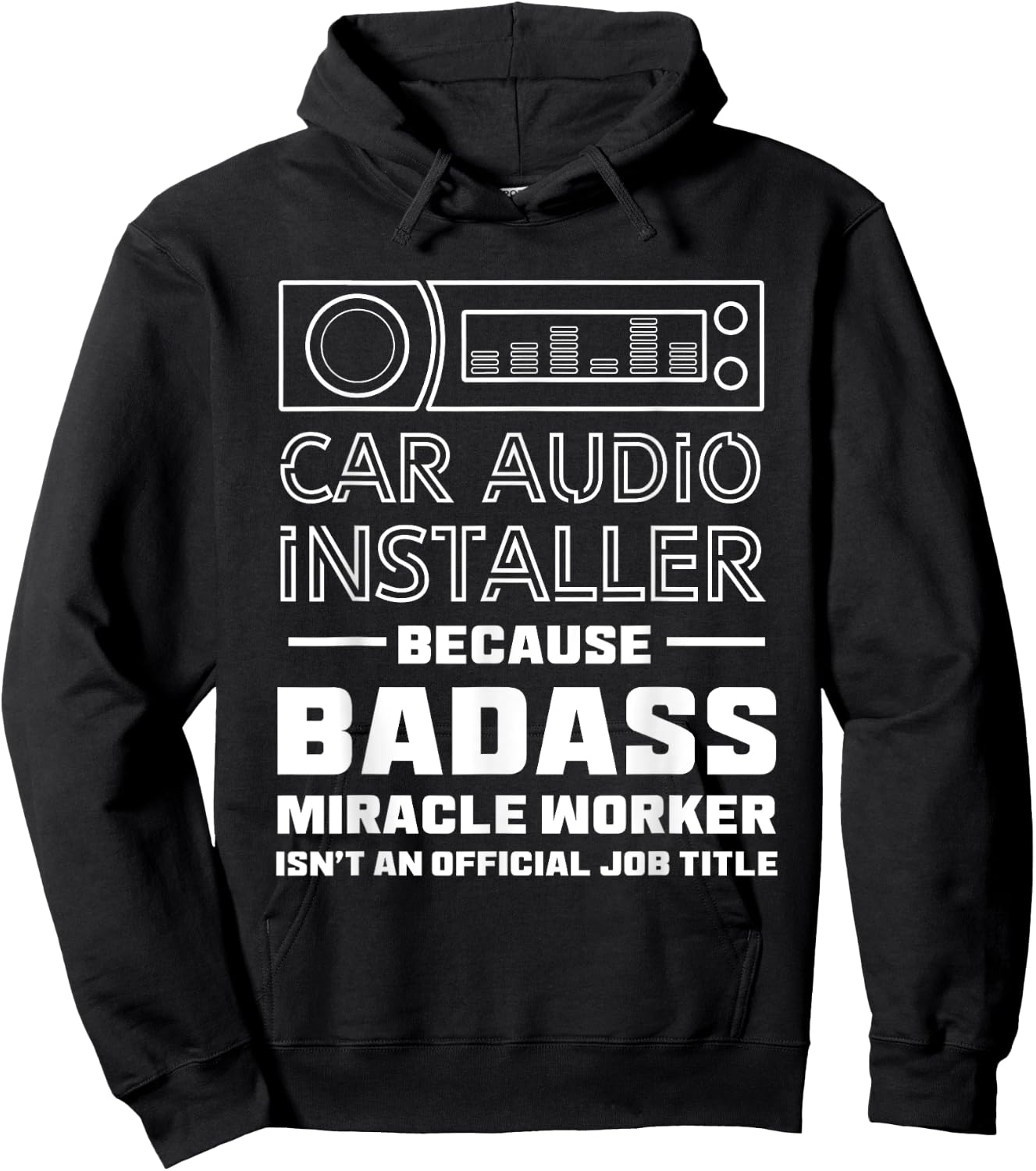 Car audio installer Hoodie - Hoodie | Black