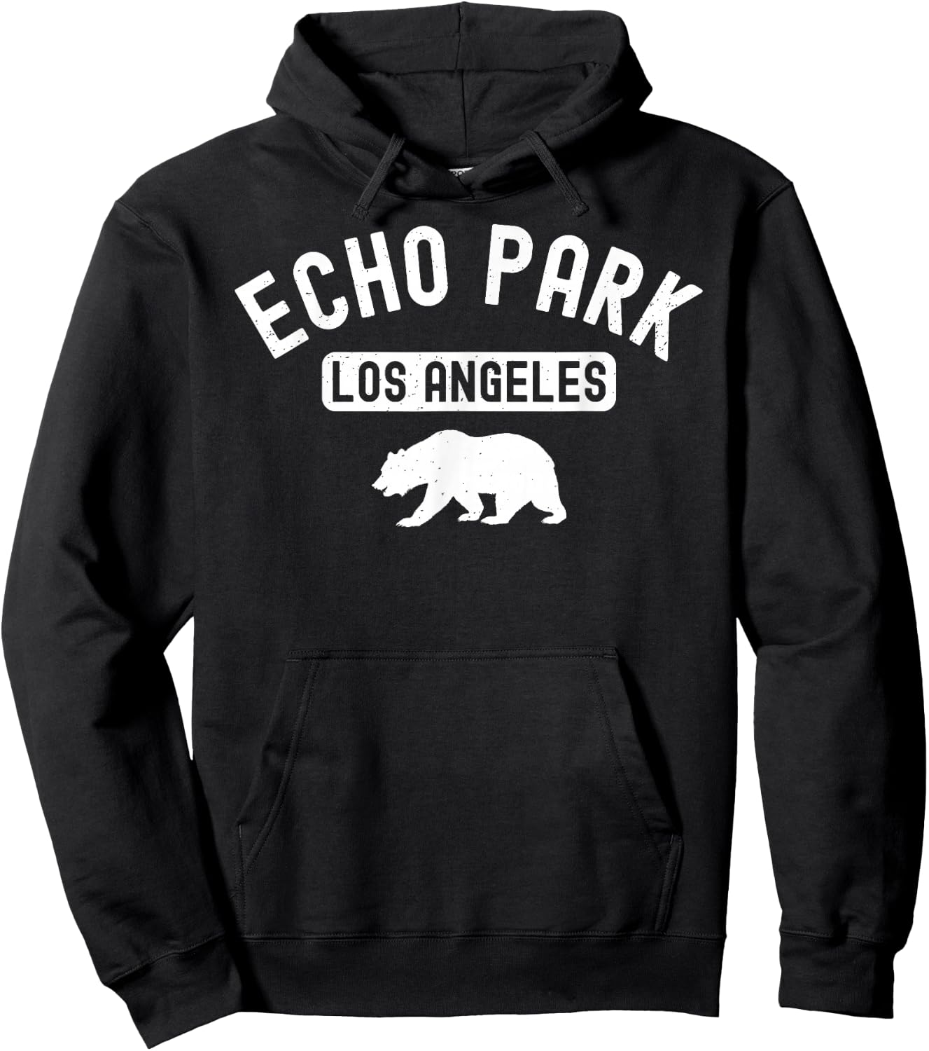 Echo Park Los Angeles City Street Sunset Alvarado Lake 323 Hoodie - Hoodie | Black