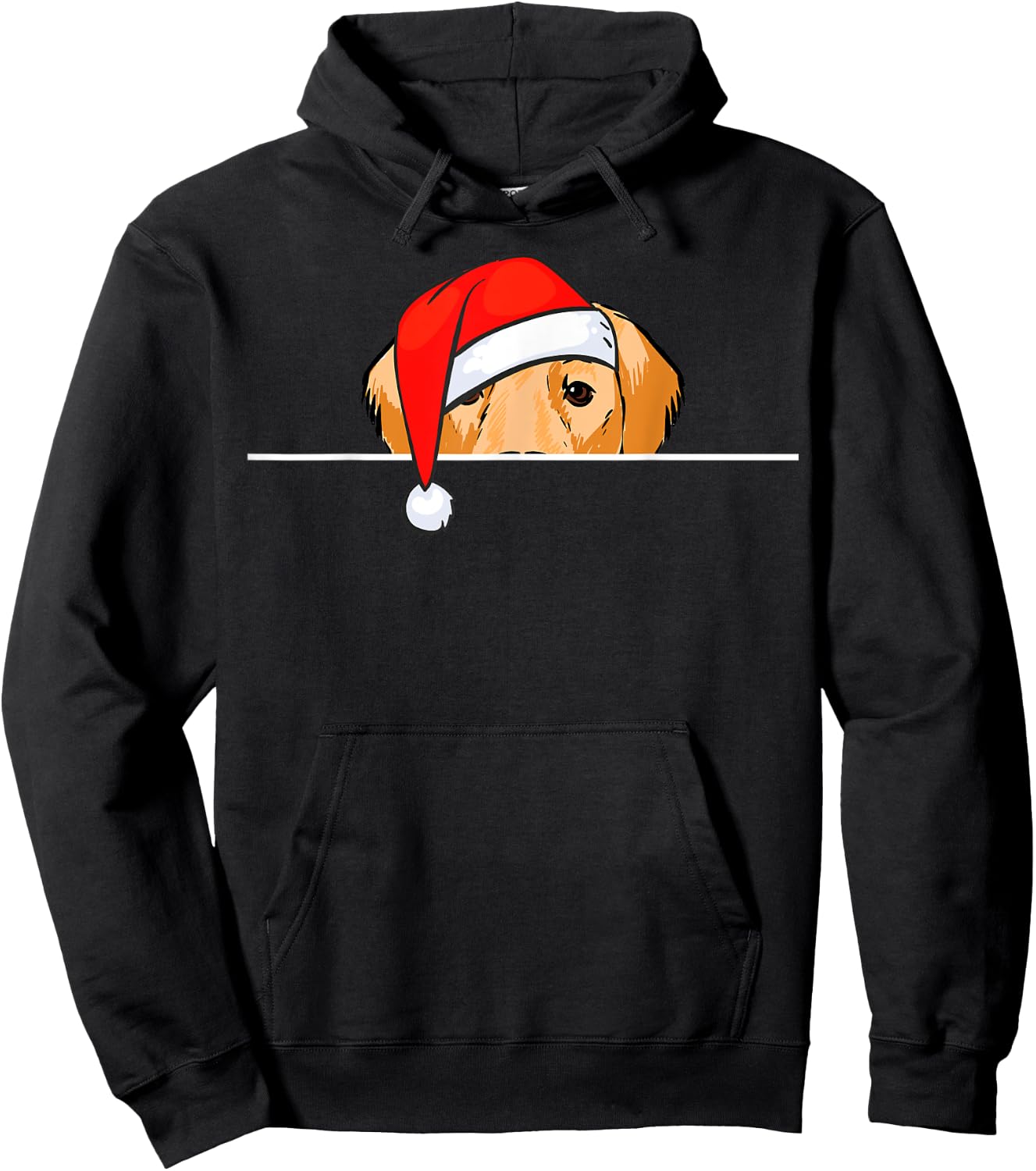 Golden Retriever Dog Christmas Men Women Kids Hoodie - Hoodie | Black