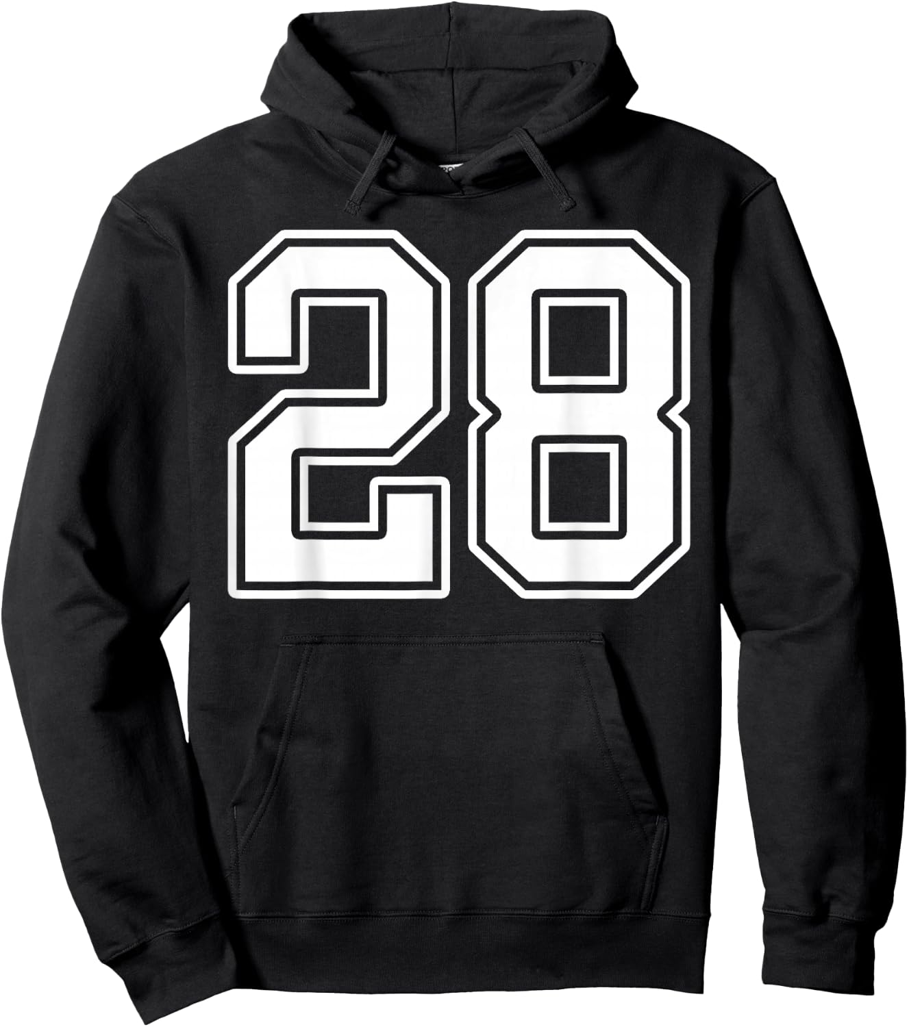 Number 28 Fan Player Jersey Style #28 Men Women Kids Hoodie - Hoodie | Black