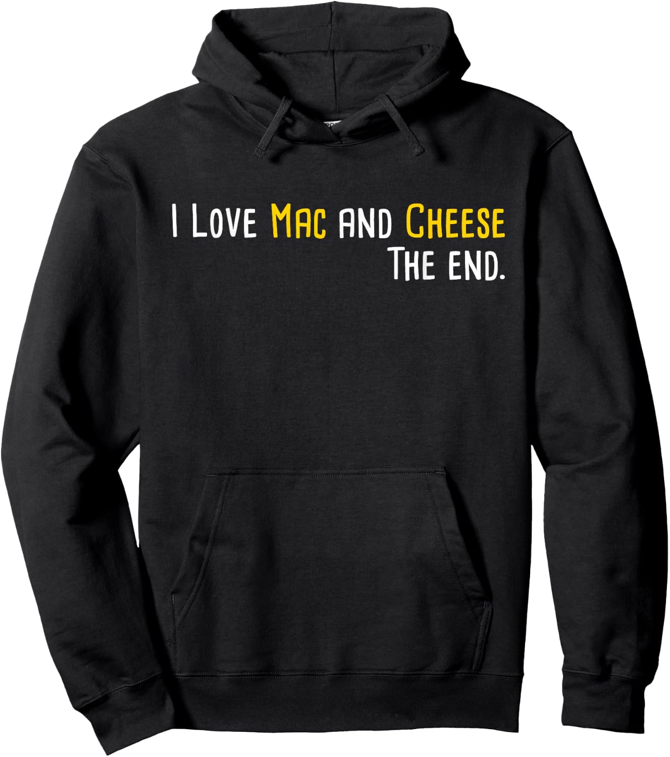 I Love Mac And Cheese - Cheesy Macaroni Foodie Food Lover Hoodie - Hoodie | Black
