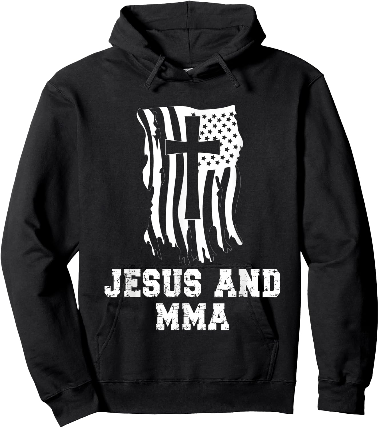 Jesus And MMA Beginner Design for Christian Martial Arts Fan Hoodie - Hoodie | Black
