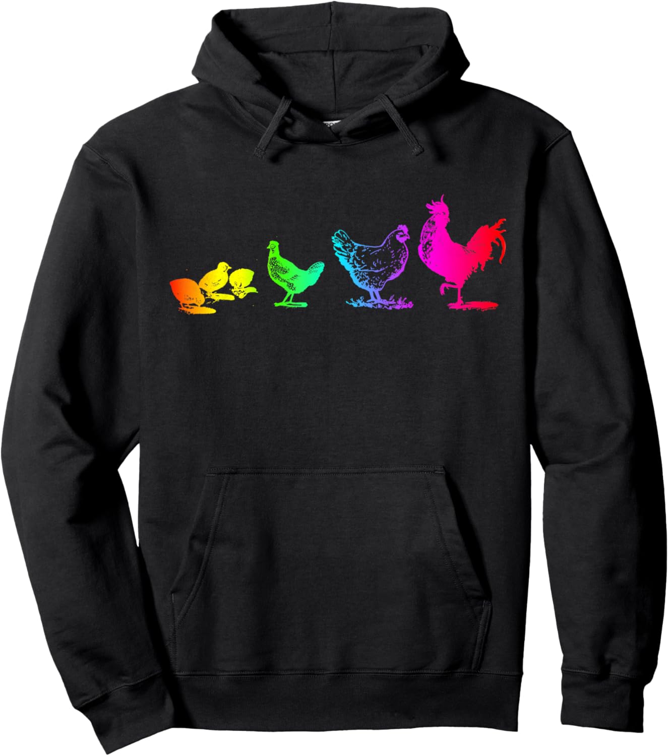 Chicken Farm also for Rainbow Pride Month Hoodie - Hoodie | Black