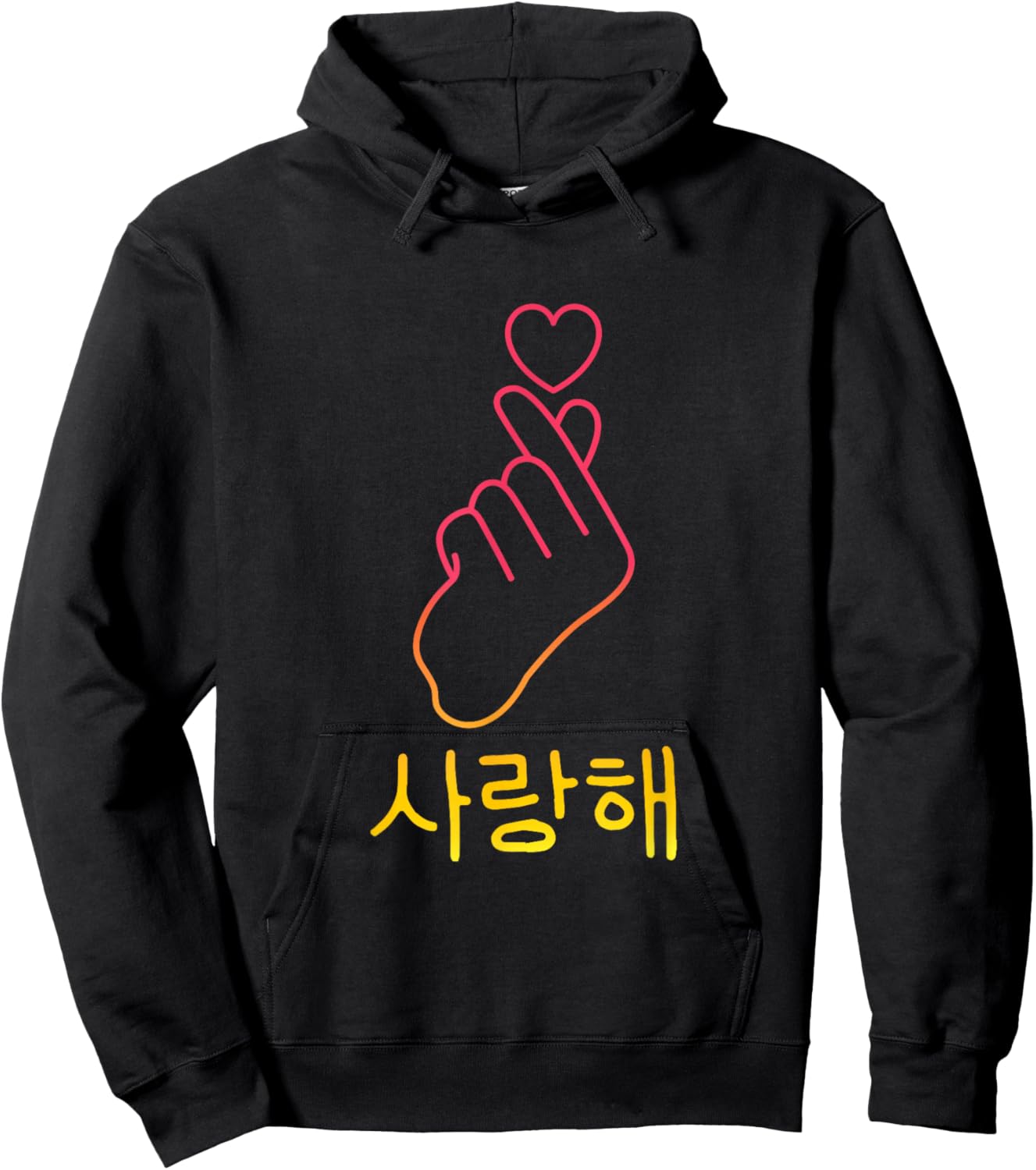 K-Pop Fashion for Fans of Korean K-Drama & K-Pop Merchandise Hoodie - Hoodie | Black