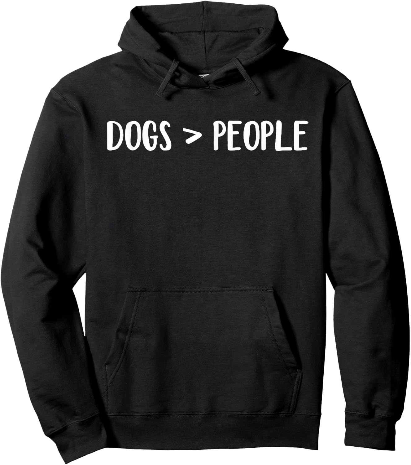 Dogs Greater Than People Hoodie - Hoodie | Black