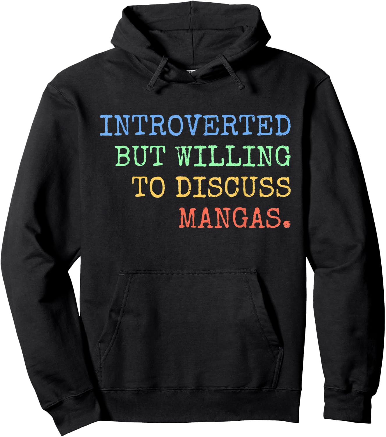 Introverted But Willing To Discuss Mangas Retro Hoodie - Hoodie | Black