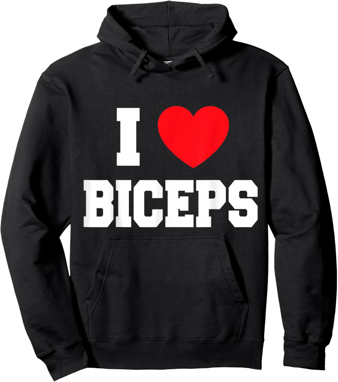 I Love Biceps Hoodie - Hoodie | Black