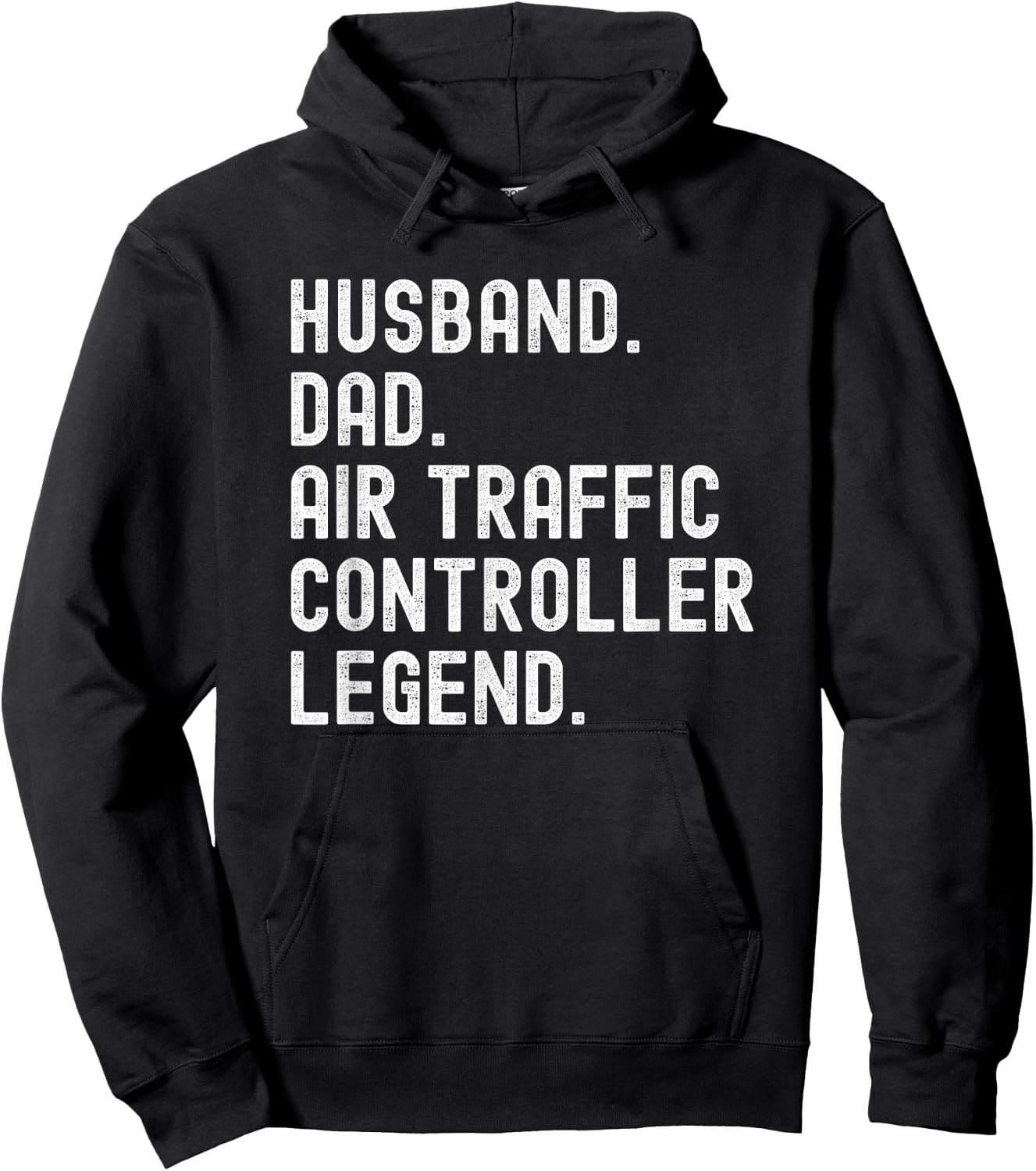 Husband Dad Air Traffic Controller Legend ATC Hoodie - Hoodie | Black