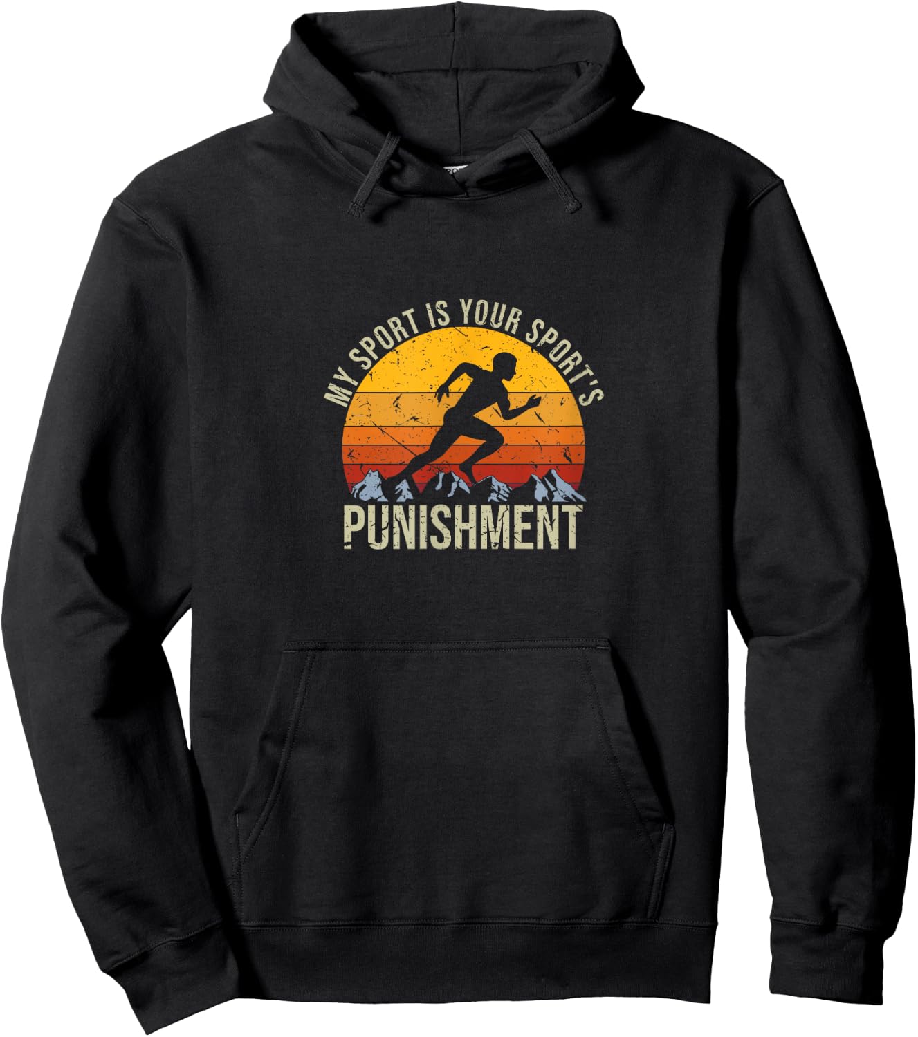 My Sport Is Your Sports Punishment Track Cross Country Hoodie - Hoodie | Black