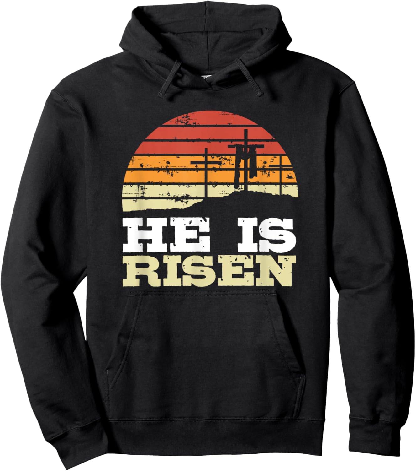 He Is Risen Jesus Happy Easter Christian Faith Cute Hoodie - Hoodie | Black