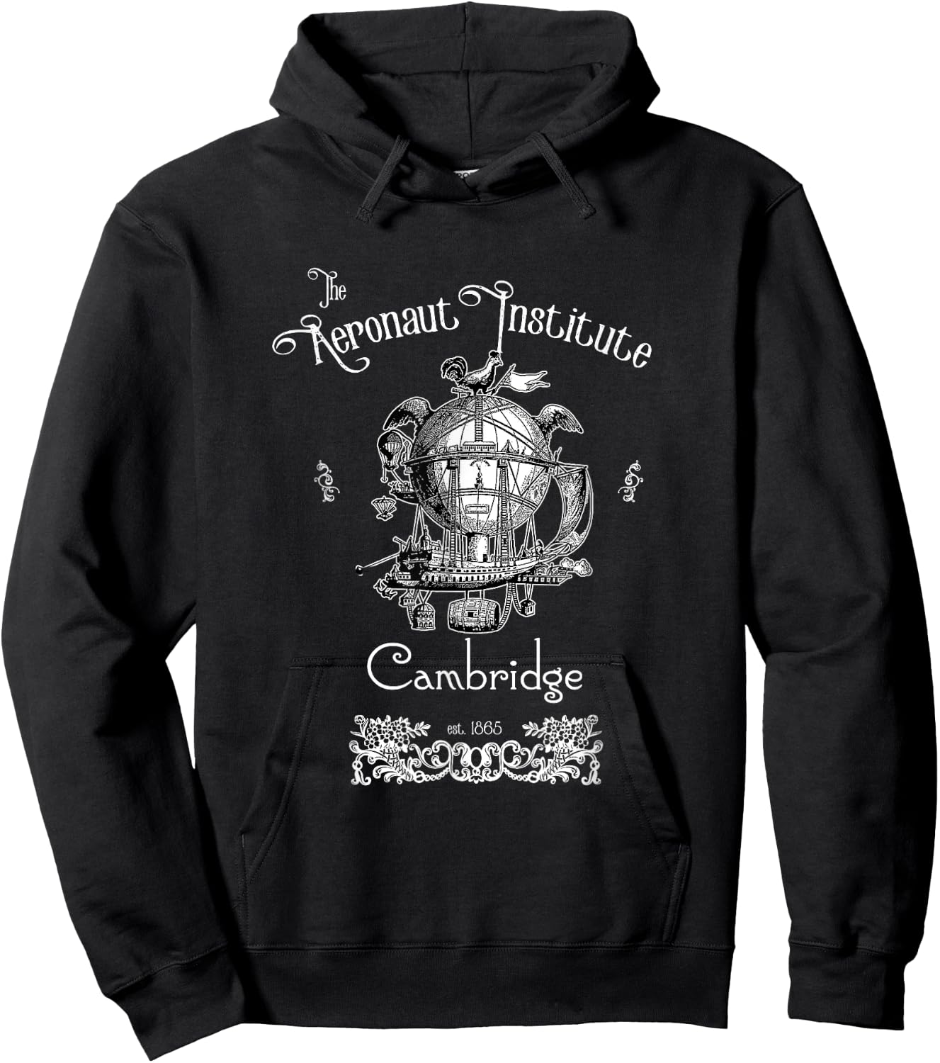The Aeronaut Institute Steampunk dirigible pilot Hoodie - Hoodie | Black