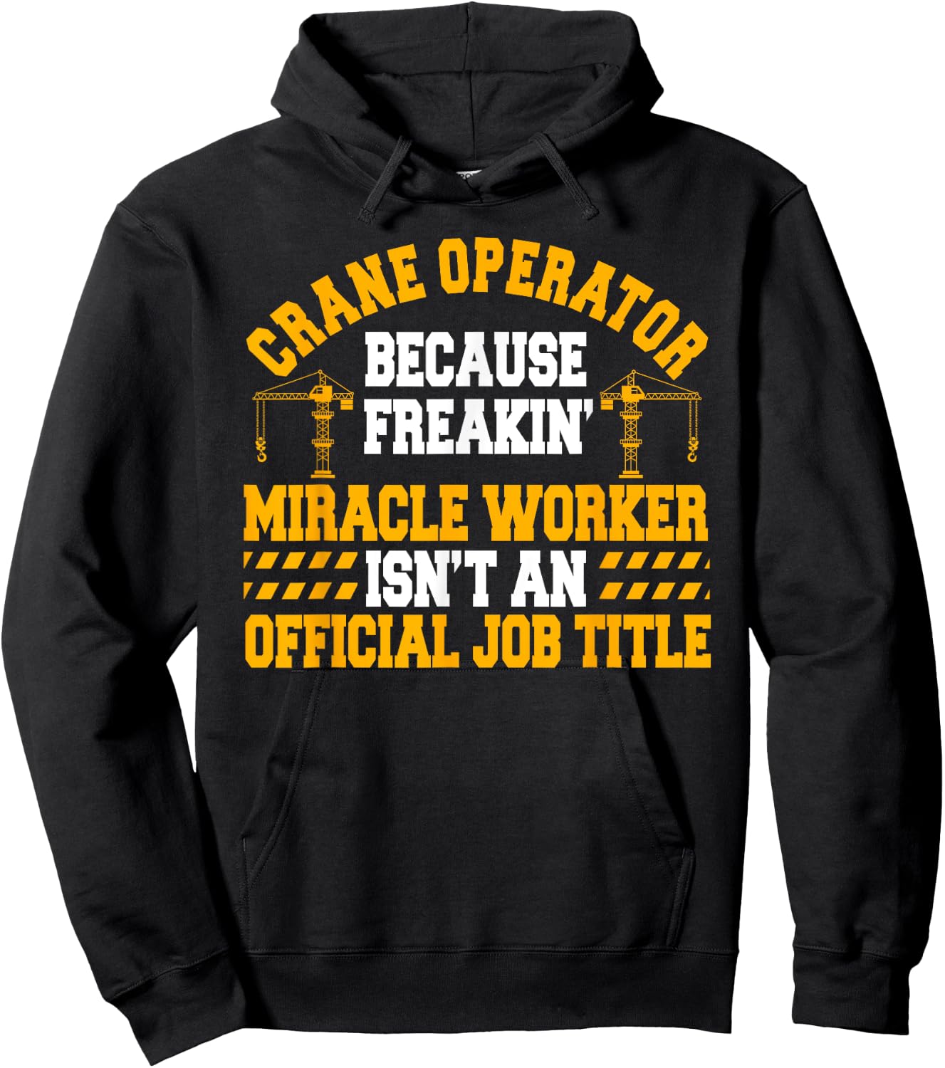 Crane Operator Driver Construction Heavy Tower Equipment Hoodie - Hoodie | Black