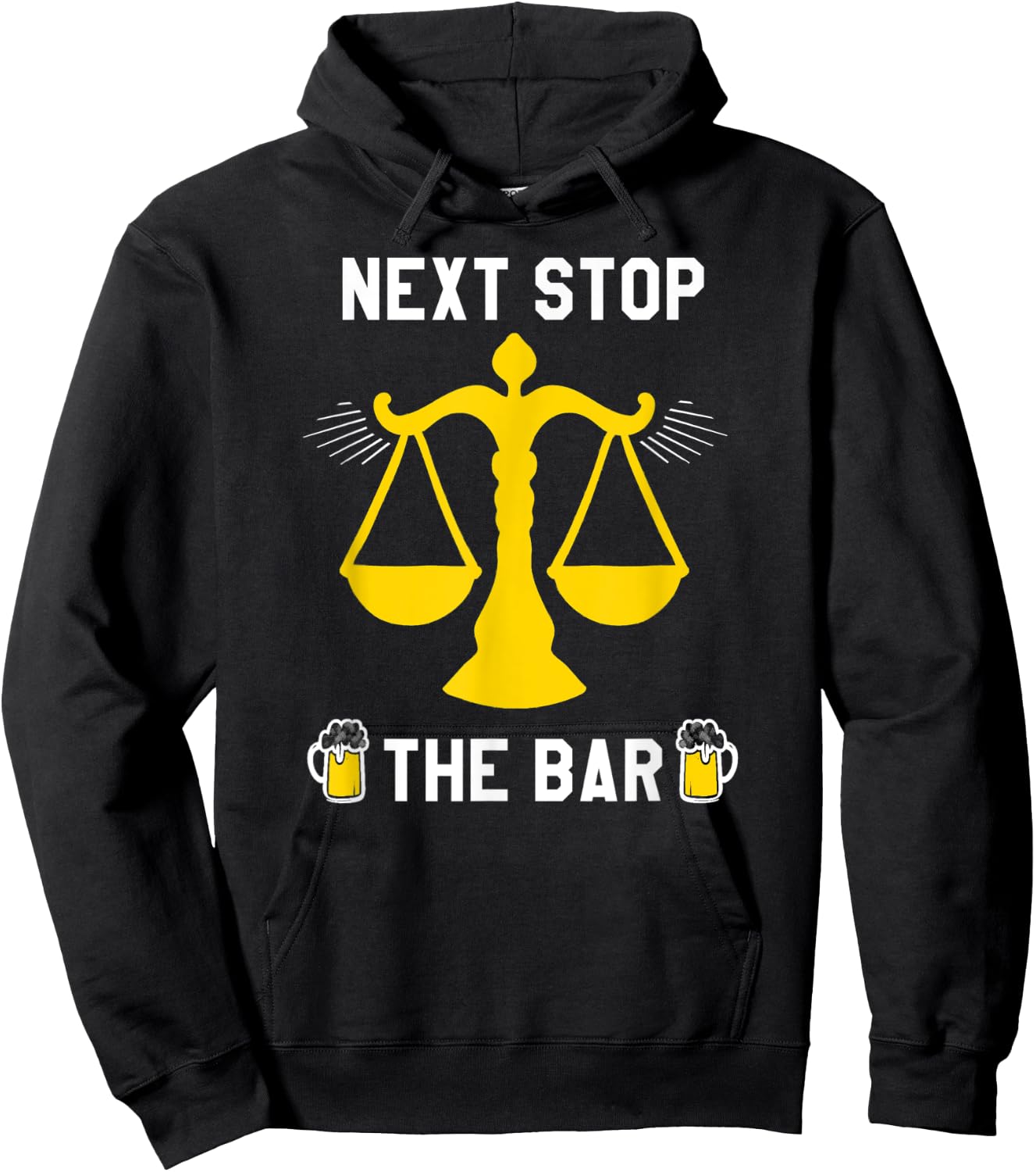 Next Stop The Bar Funny Lawyer Law School Graduation Grad Hoodie - Hoodie | Black