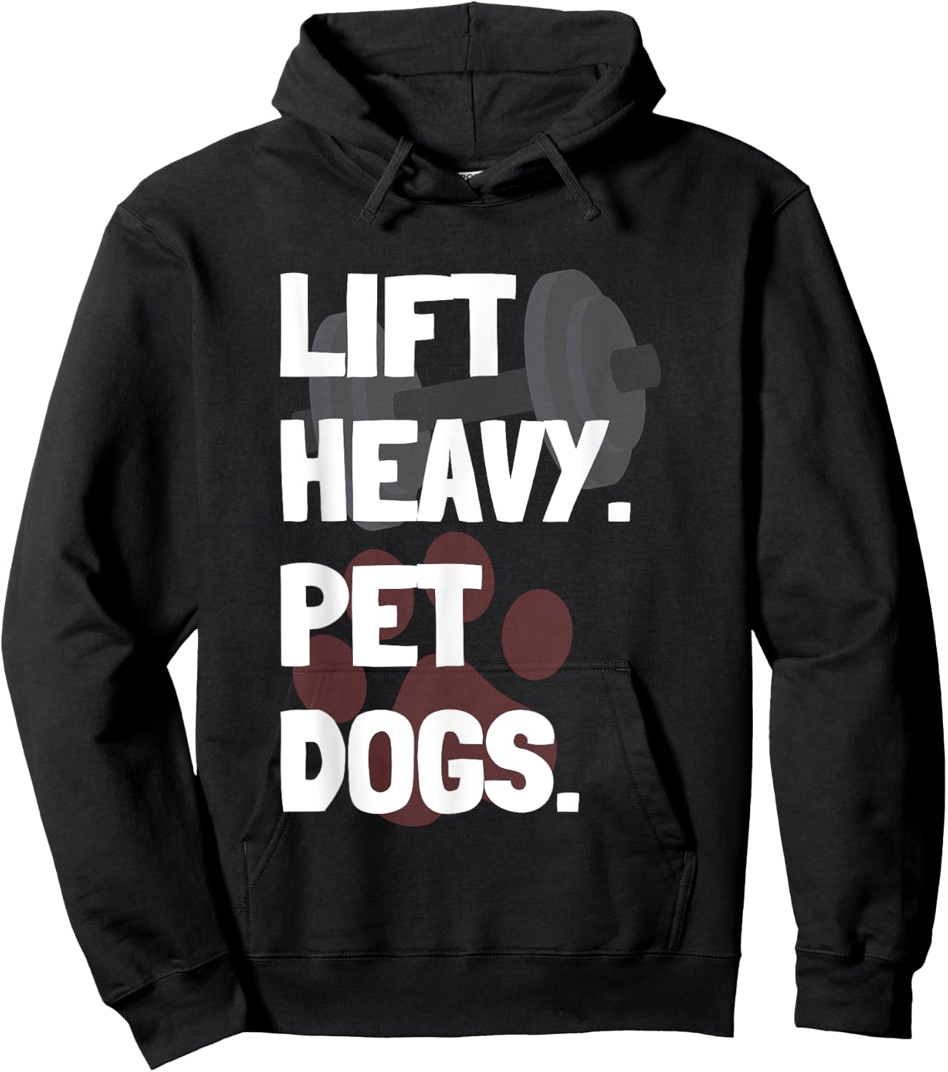 Lift Heavy Pet Dogs Funny Gym for Weightlifters Dog Lovers Women Hoodie - Hoodie | Black