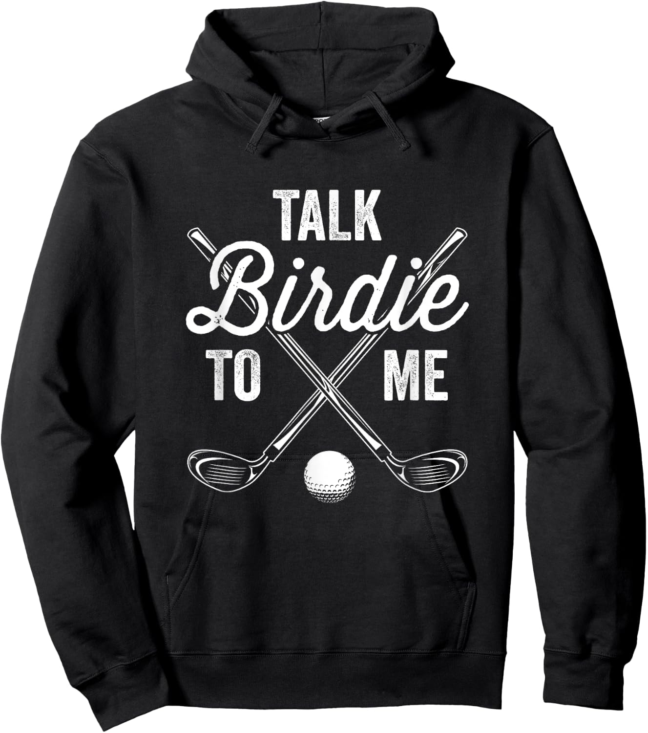 Talk Birdie To Me Funny Golf Design Hoodie - Hoodie | Black
