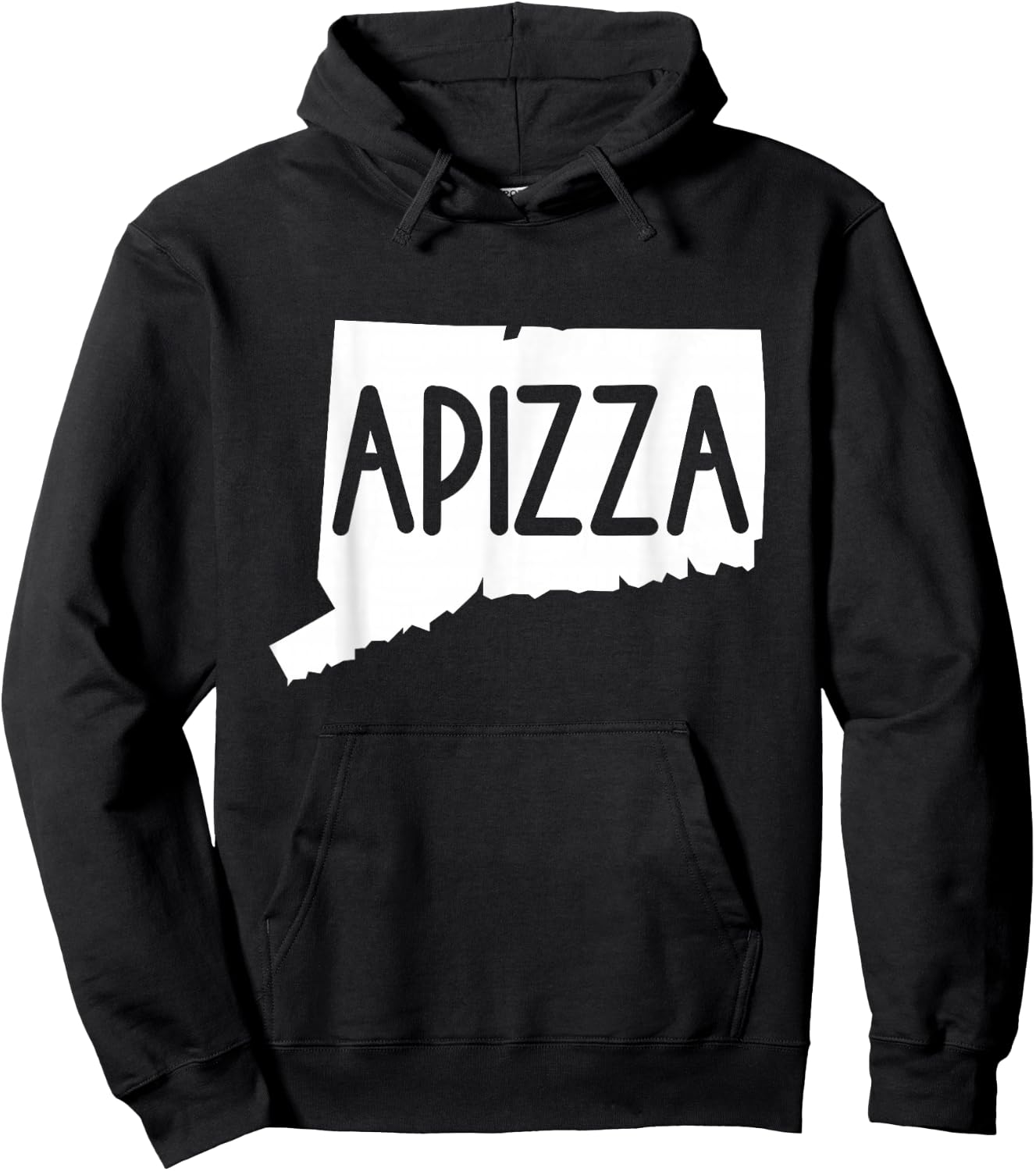 Vintage Apizza Connecticut | CT Pizza Lovers Gifts New Haven Hoodie - Hoodie | Black