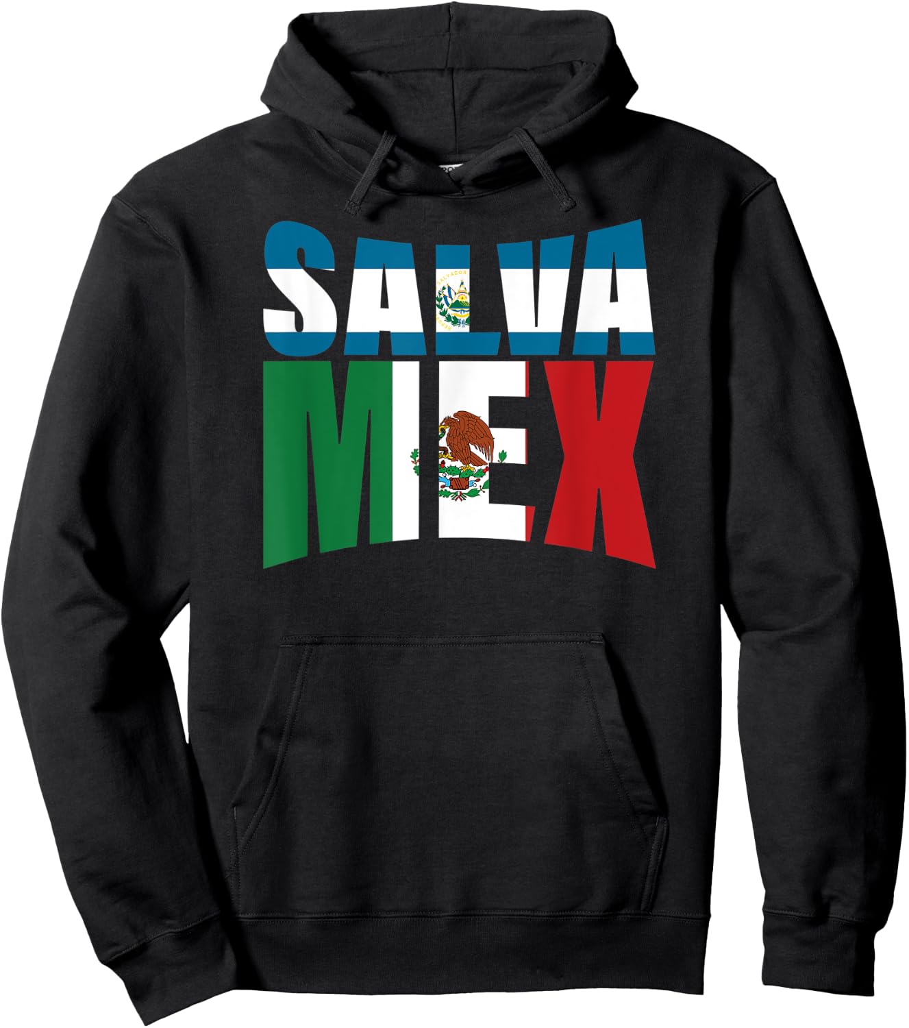 Salvadorian Mexican El Salvador Mexico Mujer Woman Pupusas Hoodie - Hoodie | Black