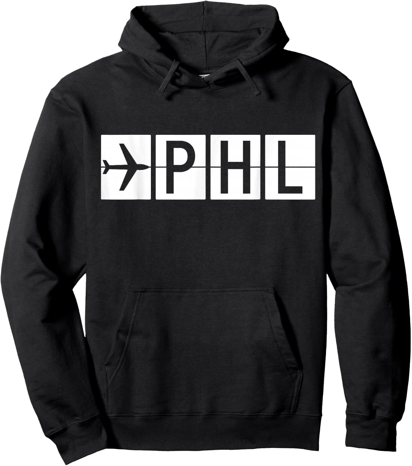 PHL Philadelphia Philly Pennsylvania Airport Hoodie - Hoodie | Black