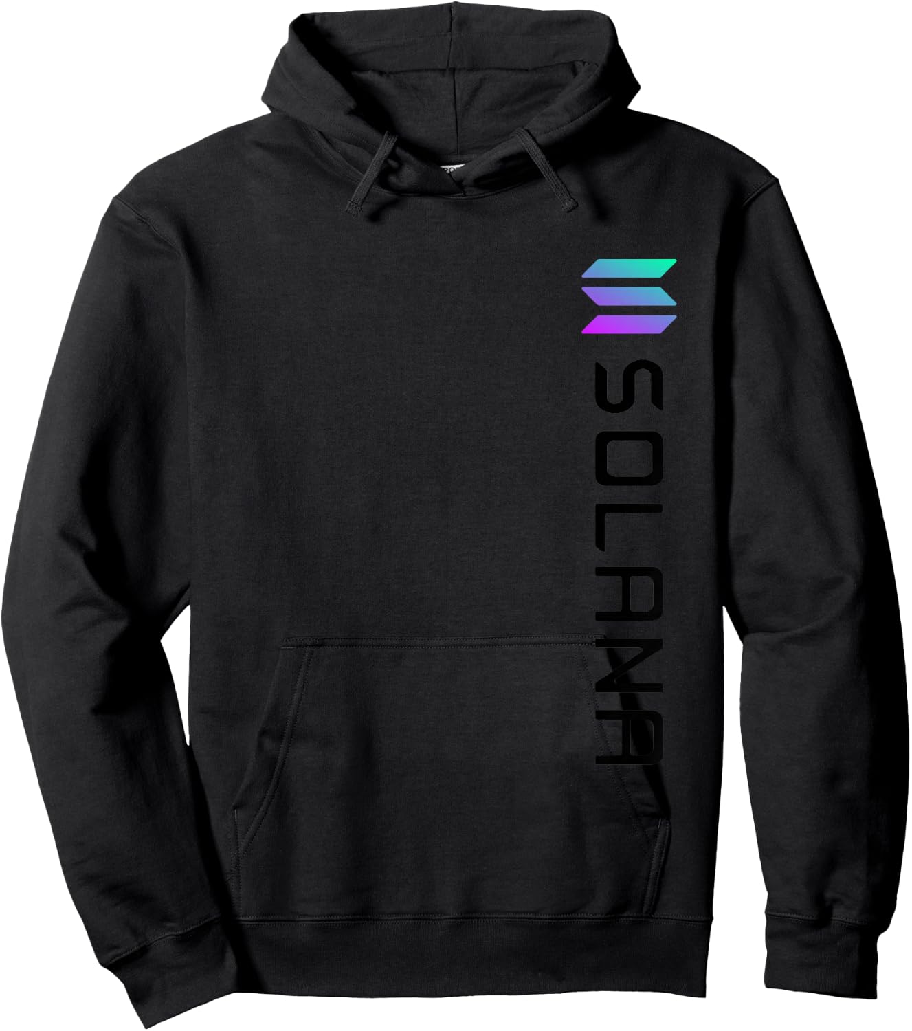 Solana SOL Logo Crypto Blockchain | Solana SOL Hoodie - Hoodie | Black