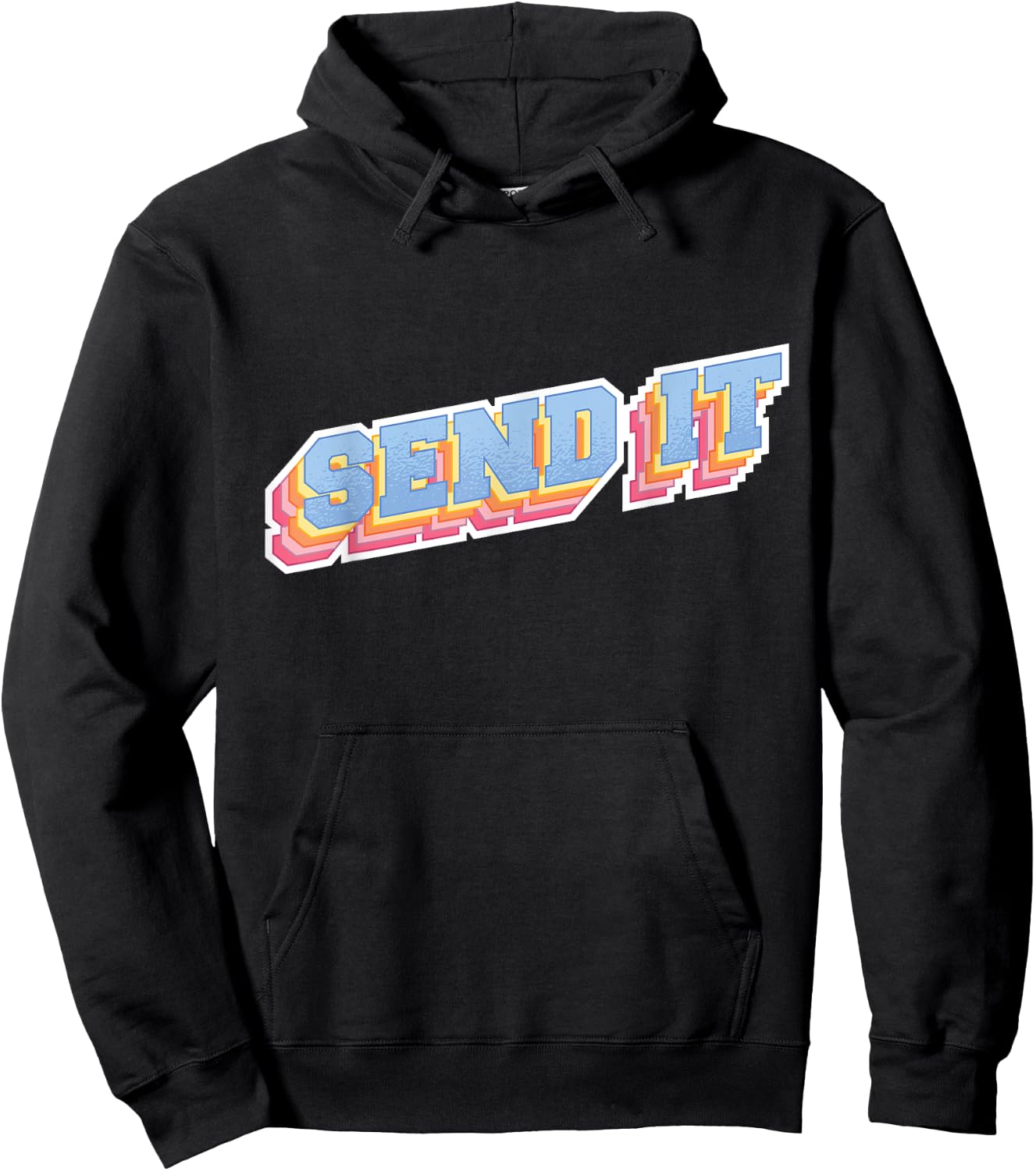Send It - Extreme Sports Motocross Bmx MTB Ski Snowboard Hoodie - Hoodie | Black