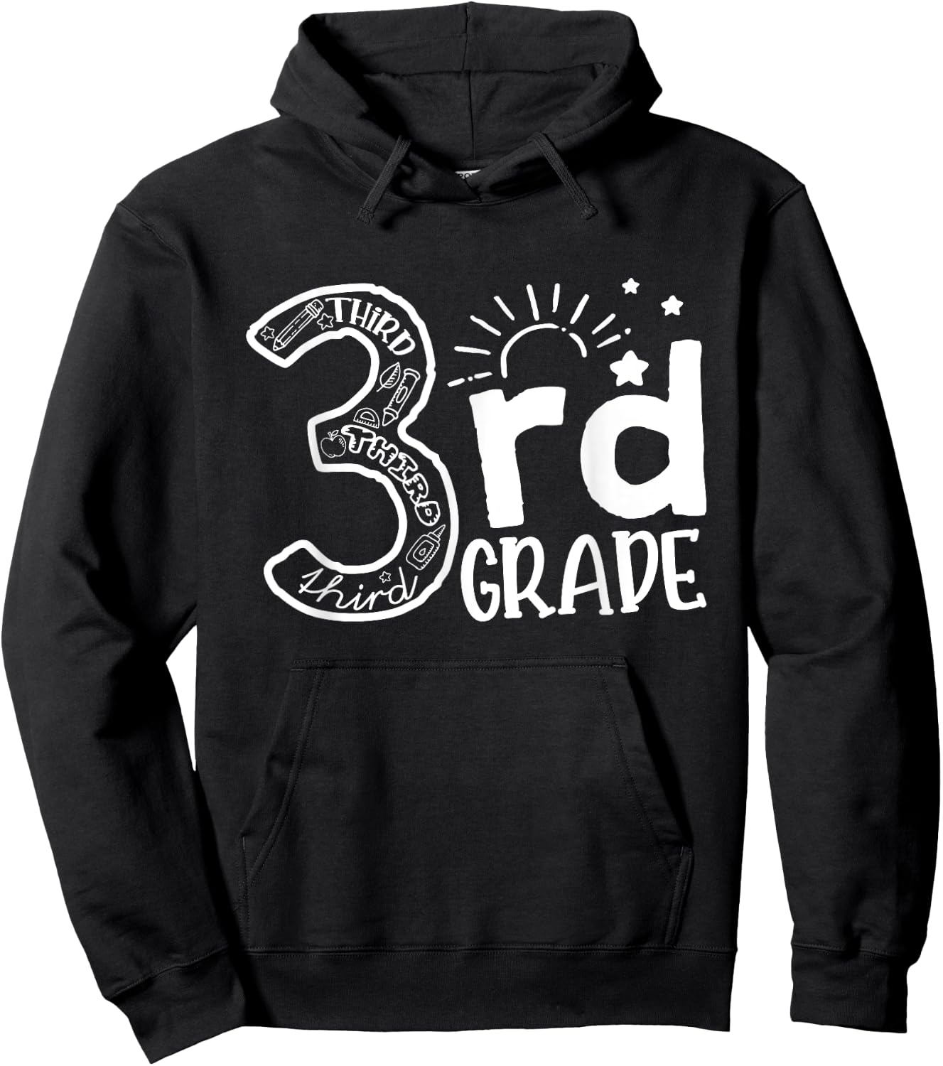 Going To 3rd Grade Teacher Squad and Third Grade Boys Girls Hoodie - Hoodie | Black