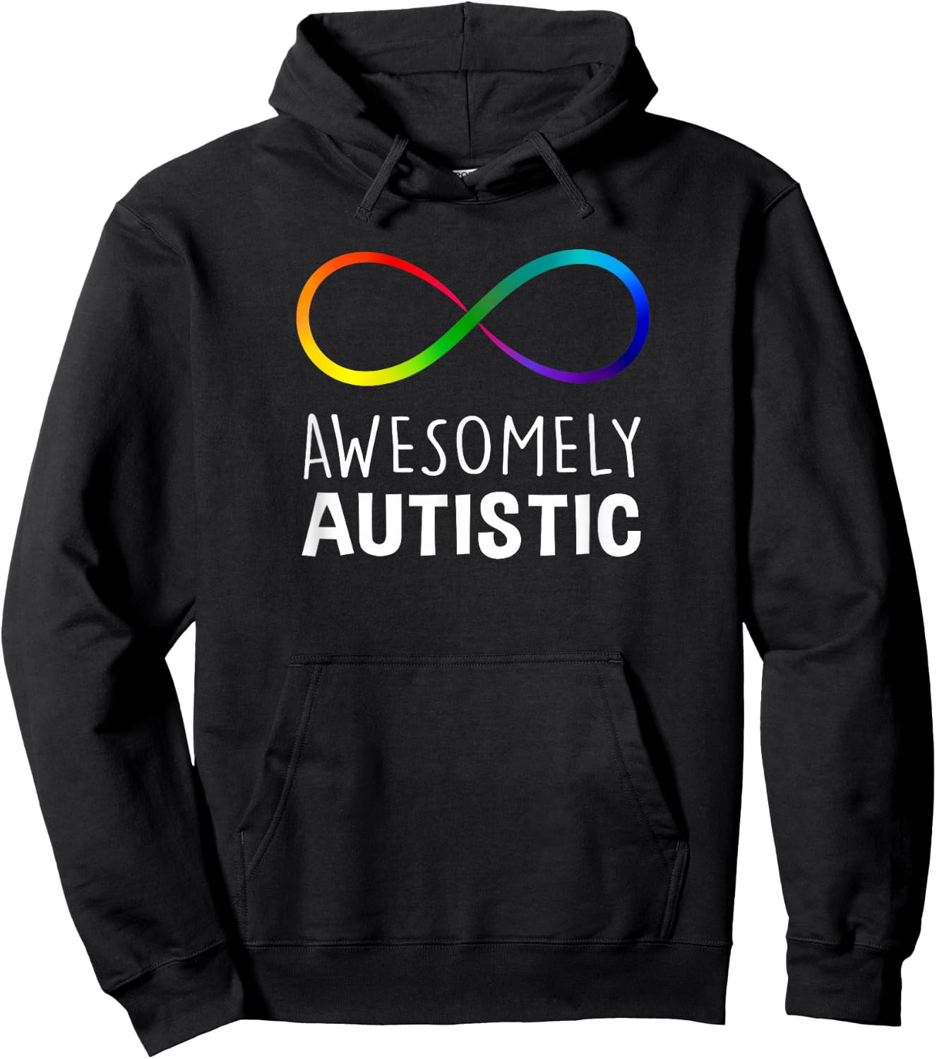Red Instead Autism Awesomely Autistic Infinity Small Hoodie - Hoodie | Black